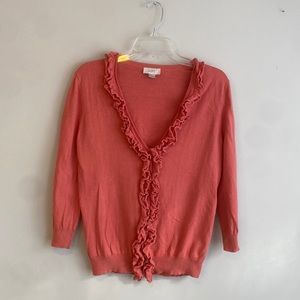 Loft Ruffle Cardigan